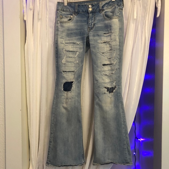 AEO Artist Flare Jeans (4 SHORT) - Picture 1 of 4